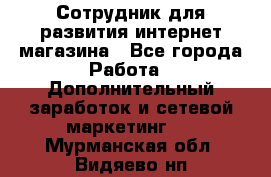Сотрудник для развития интернет-магазина - Все города Работа » Дополнительный заработок и сетевой маркетинг   . Мурманская обл.,Видяево нп